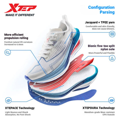 Xtep One Piece Modeling 5.0 Sneaker Women Stability Support Comfortable Breathable Durability Running Shoes  874218110037