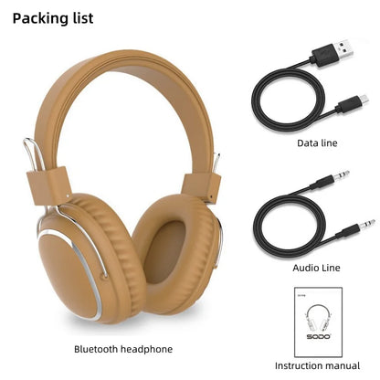 SODO SD-1004 Wireless Headphones Foldable Bluetooth 5.3 HIFI Stereo Headset 40mm Driver Over Ear Headphone with Mic Support TF
