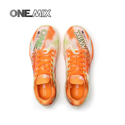ONEMIX Neue Marathon-Laufschuhe mit Nylon-Carbonplatte, stoßdämpfende Profi-Rennschuhe mit stabiler Unterstützung, ultraleichte Rebound-Sneaker