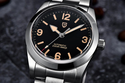 PAGANI DESIGN 2026 New 36MM Men Automatic Mechanical Watches Sapphire Stainless Steel AR Coating 20Bar Clock Watch for