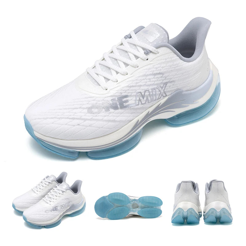 ONEMIX Men's Running Shoes Air Cushion Sneakers Breathable Mesh Outdoor Athletic Height Increase Walking Shoes Size EU 35-47