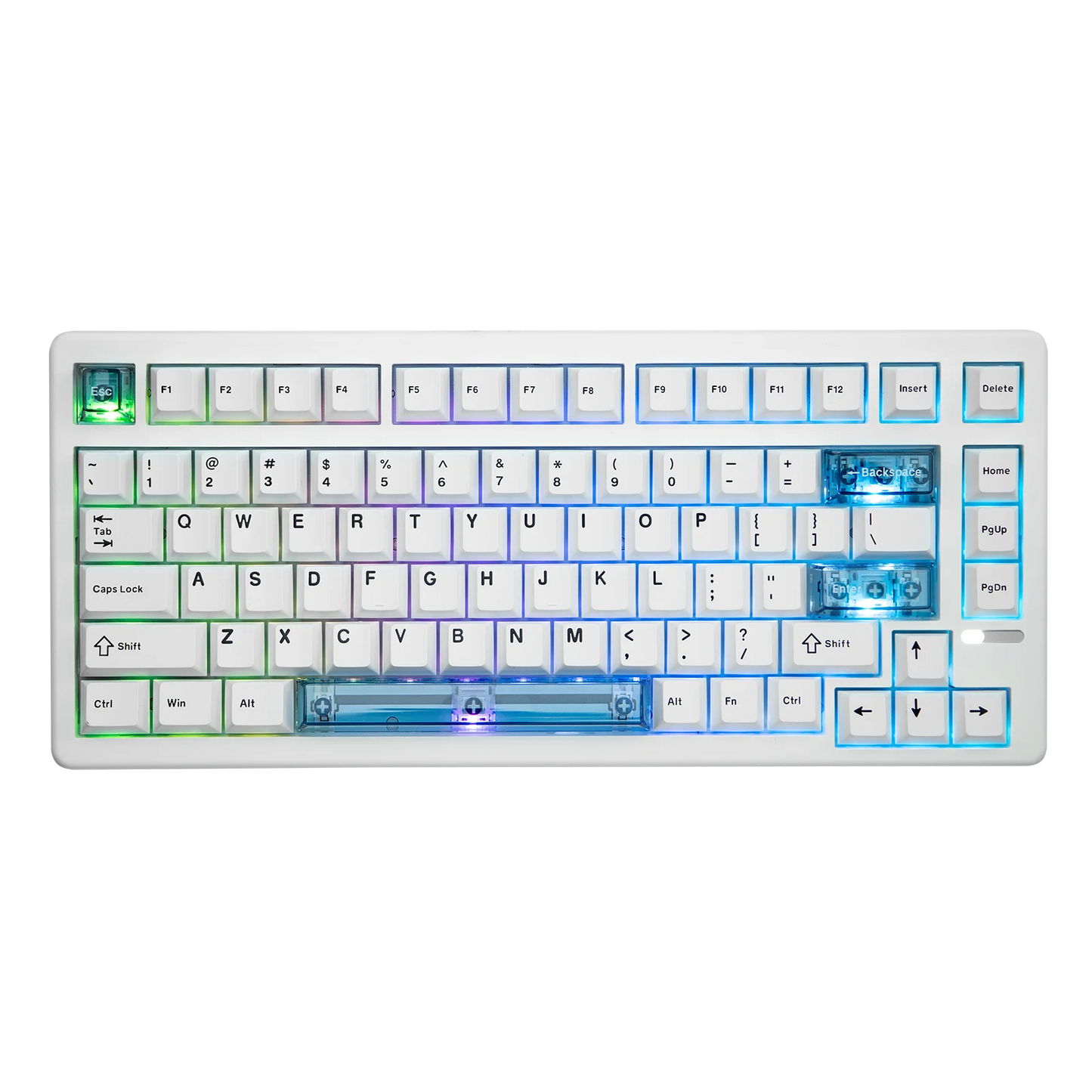 Teclado mecânico magnético EPOMAKER HE80 75% layout US QWERTY Hot-Swap Creamy Gasket com fio Hall Effect DKS SOCD para PC/Mac