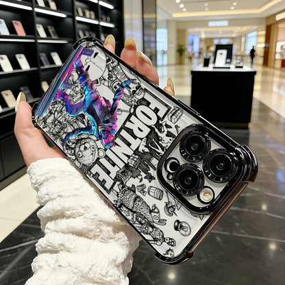 Popular Game FortniteS Plating Phone Case For iPhone 17 17e 16e 16 15 14 13 12 11 Pro Max X XR XSMax 7 8 Mini Air Plus Anti-Fall