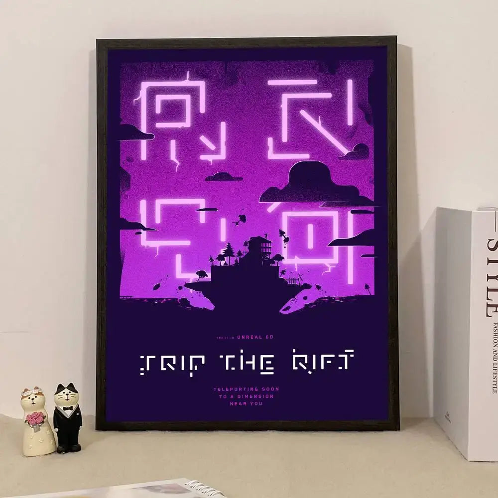 Game F-Fortnite Poster Surprise Home Decoration Picture Wall Art for Study Living Room Decor