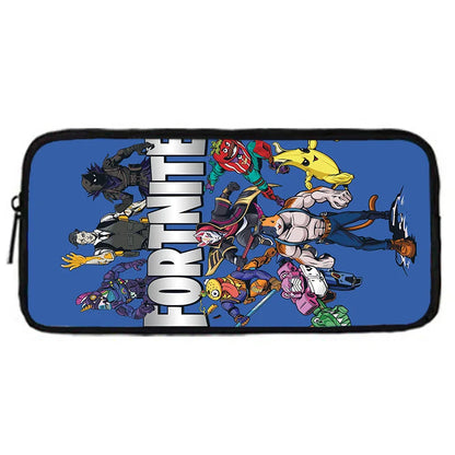 Trendiges Gaming-Design Kinder-Rucksack F-FortniteS mit Lunchbag und Federmäppchen, Schulranzen mit großem Fassungsvermögen für Jungen und Mädchen, ideales Geschenk