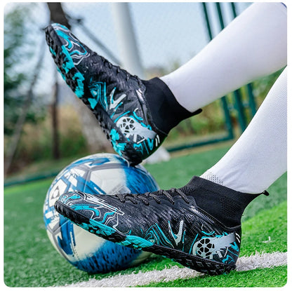 Chaussures de football professionnelles pour hommes, crampons de football, chaussures de football originales pour terrain intérieur, bottes d'entraînement sur gazon TF/FG, baskets