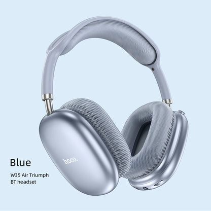 HOCO W35 Air Wireless Bluetooth 5.3 Over-Ear Headphones – Deep Bass Stereo Gaming Headset with Microphone, TF Card & AUX Mode, Waterproof Sports Headphones