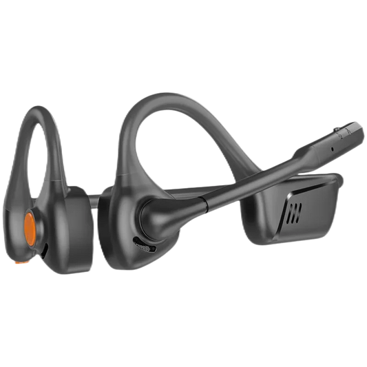 Open Ear Bluetooth 5.1 Headset Wireless Headphones with AptX HD, Noise Cancelling Mic, Waterproof Sports Headset, 24H Battery Life
