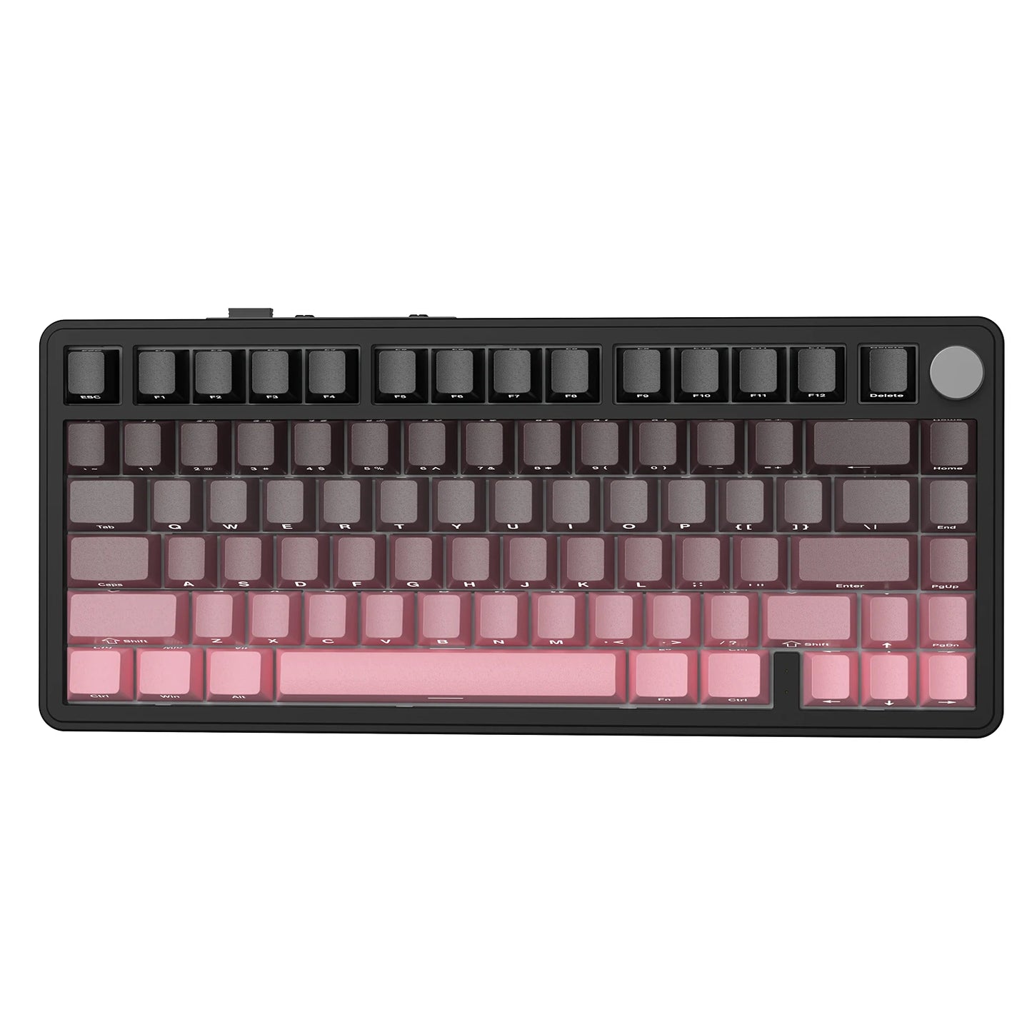 ATTACK SHARK X85 Tri-mode Gasket 75% Mechanical Keyboard with CNC Knob, 5-Layer Padding, Hot Swappable, RGB Backlight, NKRO
