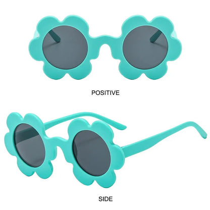 New Trendy Sunflower Sunglasses for Women Retro Round Flower Sun Glasses Fun Novel Disco/Festival/Party Shades for Adults