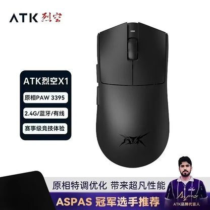 ATK Blazing Sky X1/X1V2 trådløs gamermus 8K med lav latenstid, letvægts FPS Liekong e-sport gamingmus, brugerdefineret pc-tilbehør