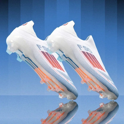 Nouvelles chaussures de football pour hommes, bottes de football confortables pour l'entraînement et les matchs en extérieur, crampons antidérapants et respirants, pour garçons et adultes, à longues pointes.