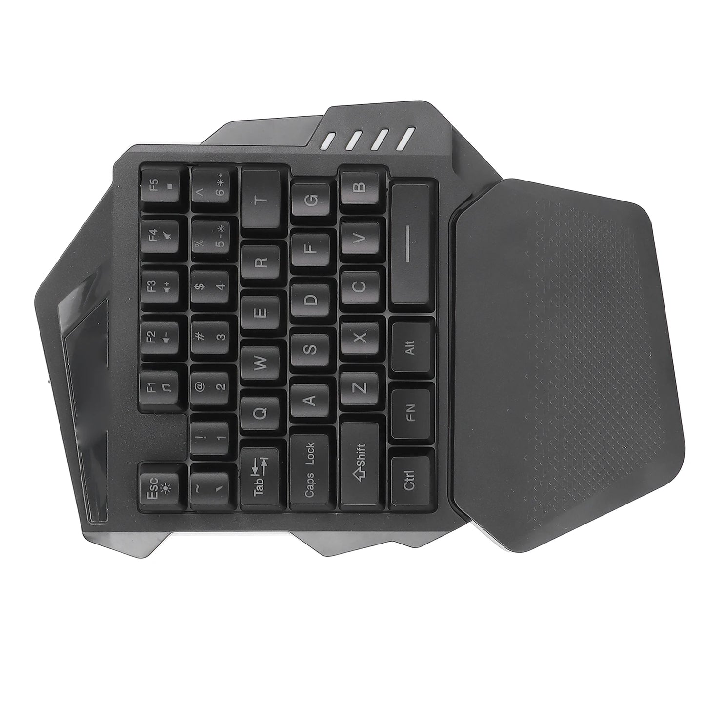 Mini Mechanical Keyboard One Handed Gaming Keyboard 2.4G Wireless RGB Lighting ABS 35 Keys Gaming Keyboard for Computer