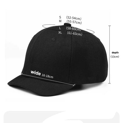 Short Brim 4 Size Fitted Closed Caps Hats New Cycling Bill Plain Trucker Men Women Hip Hop Baseball Snapback Sun Visor Era