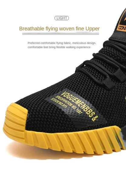 Running Sport Fashion High Top Sneakers Zapatillas De Deporte 2024 Men Casual Mesh Shoes Light Soft Breathable Vulcanized Shoes