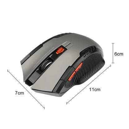 2.4G Wireless Mouse 1600DPI Optical Gaming Mouse with USB Receiver, 6-Button Ergonomic Wireless Mouse for PC, Laptop & Computer