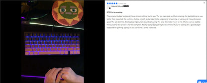 MCHOSE G75 Pro Wireless Mechanical Keyboard 75% Layout Gasket Mounted 5 Layers Dampening RGB Backlit Tri-Mode Hot Swappable