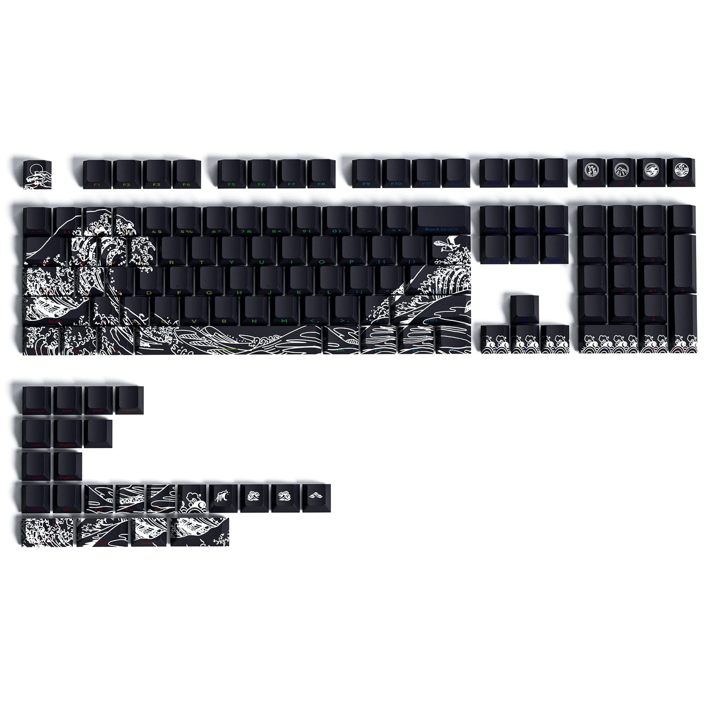 Side-engraved Translucent CHERRY Keycaps PBT Creative Personalized Customized for 60/64/84/98/108 Mechanical Keyboards MX Switch