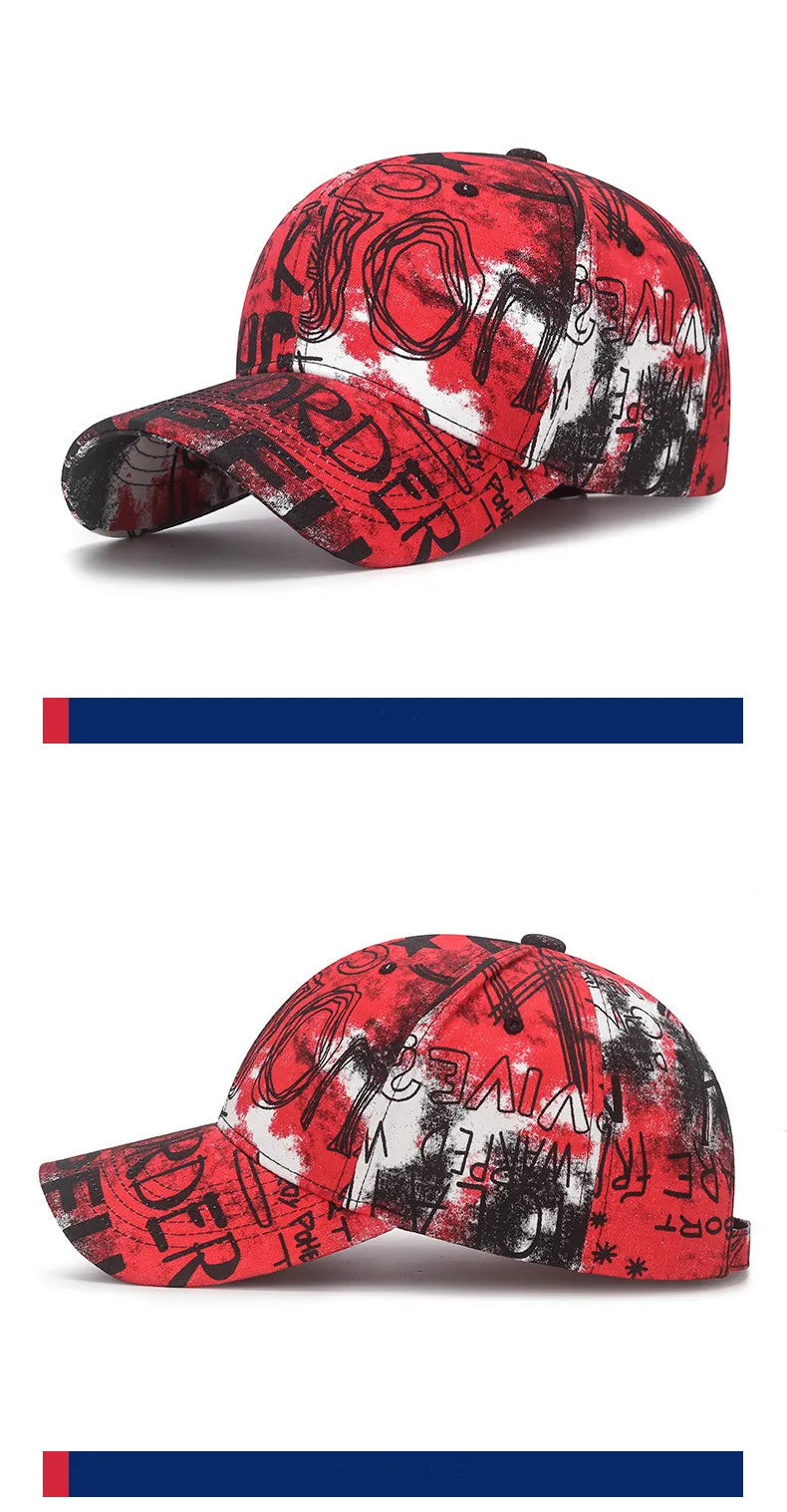 New Cool Fashion Graffiti Women Men Caps Hat Female Male Sport Visors Baseball Cap Street Trend Sun Hat For Women Men