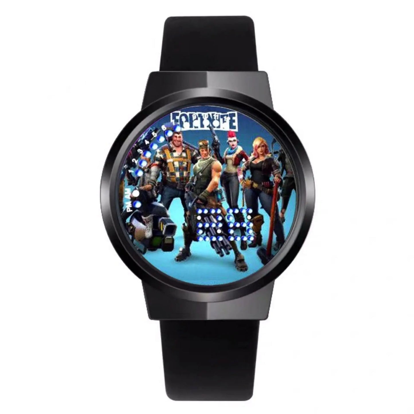 Orologio Fortnite Cute Fashion Cartoon personalizzato Kawaii Touch con luce notturna LED, orologio elettronico per studenti, regalo per amici