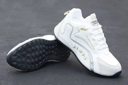 Miesten PU-nahkaiset vedenpitävät lenkkarit, rennot urheilukengät, kevyet, hengittävät, tasapohjaiset, luistamattomat tenniskengät, Zapatillas Hombre