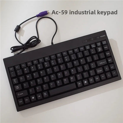 Mini industrial keyboard round port PS2/USB numerical control cabinet machine tool medical equipment notebook keypad wireless