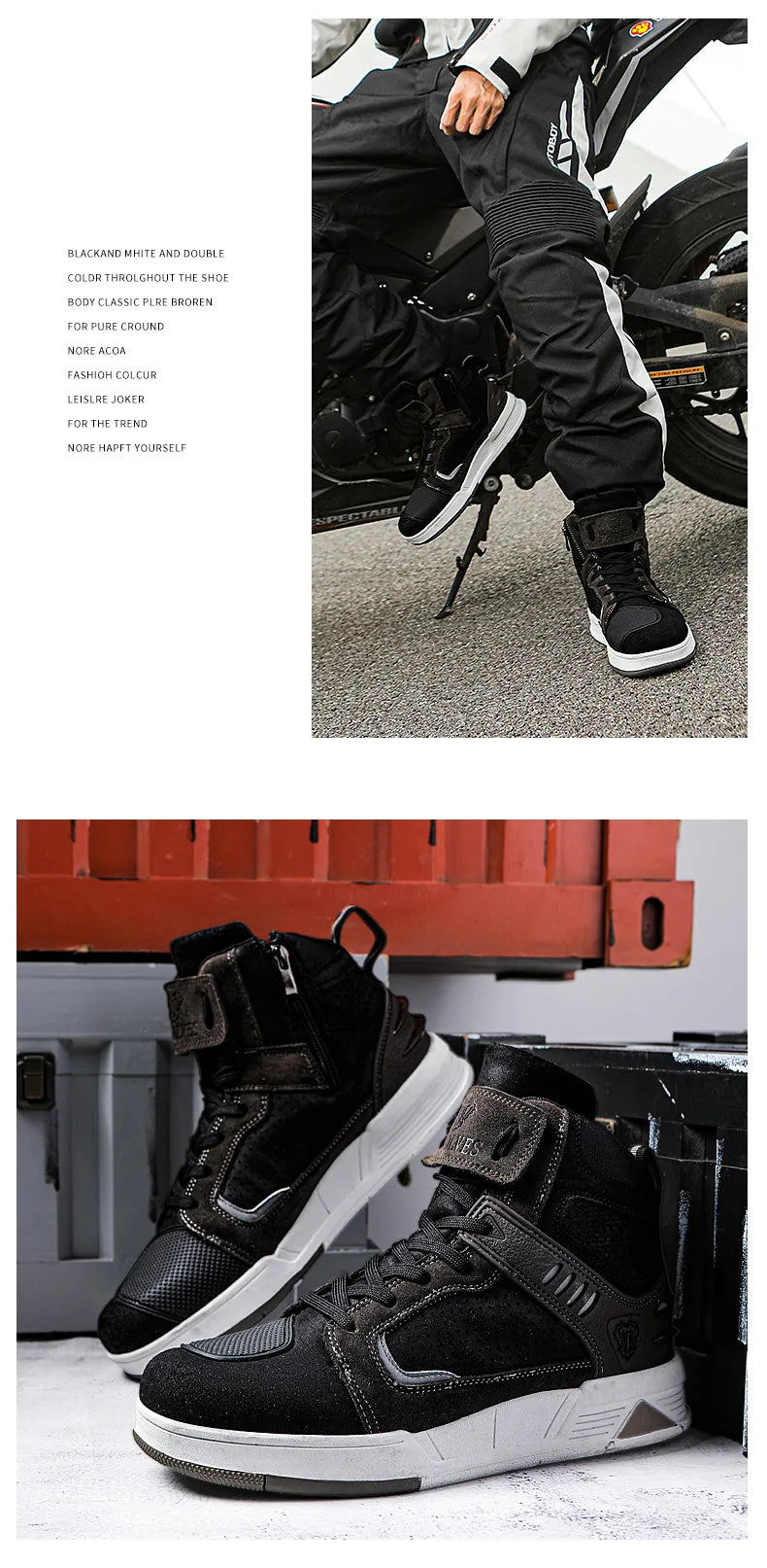 Motorcycle Boots 2026 New Men and Women Motorbike Riding Shoes Breathable Biker Boots Motorboats Motorcycle Shoes Boots