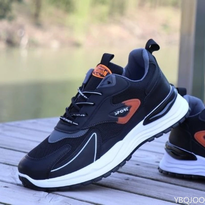 2025 grande taille automne mode nouvel article respirant décontracté confortable chaussures pour hommes polyvalent, léger plat sport chaussures pour hommes