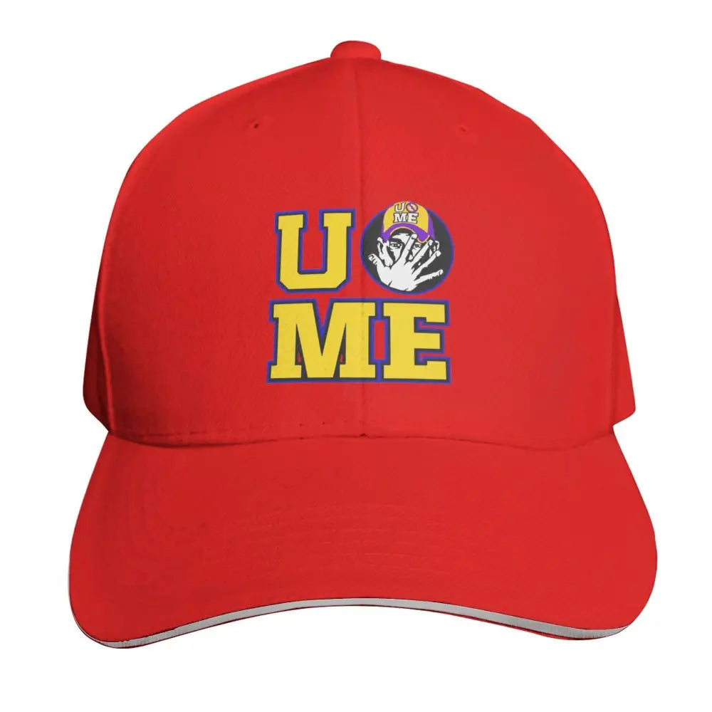 Yellow Wrestling Cena John White Custom Baseball Caps For Mens Unisex Male Beach Sunscreen Hat Snapback Cap