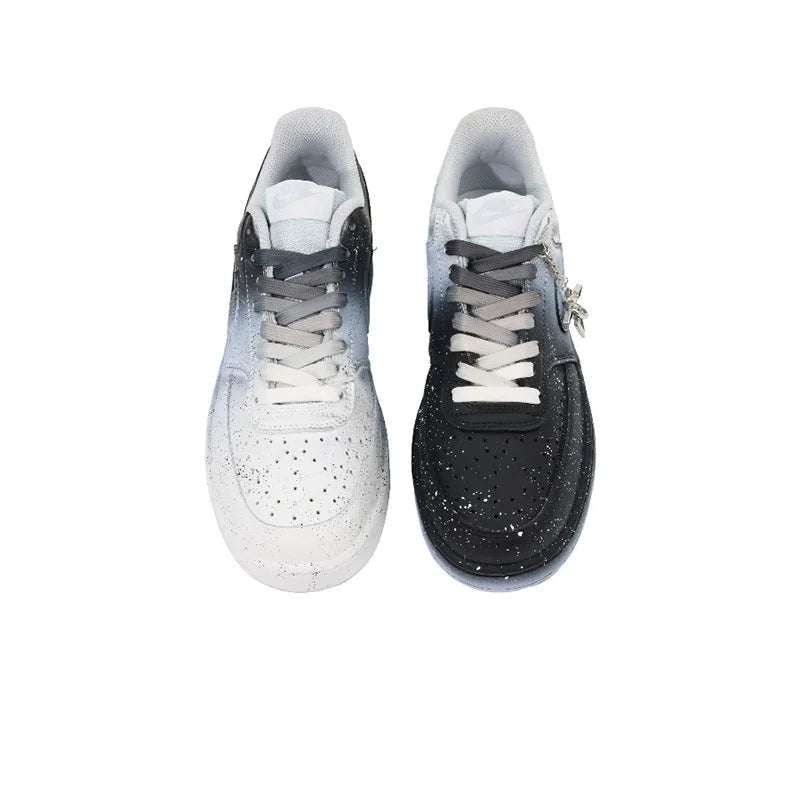 Personalizované tenisky Nike Court Vision „Nightfall“ s přechodem barev, protiskluzové, unisexové nízké tenisky