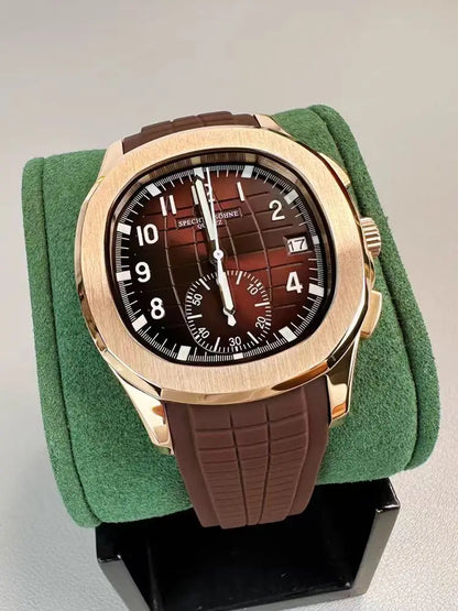 2026 New Specht&Sohne Men's Watches Quartz Watch Top Brand Luxury Chronograph Sport Rubber Luminous 5Bar Waterproof Men's Watch