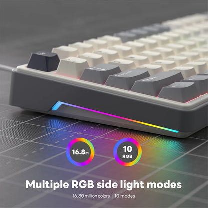 RK Royal Kludge RK R87Pro Gasket Wired Gamer Keyboard Hot-swappable 88 Keys Mechanical Keyboard 88% RGB Backlit With PBT Keycaps