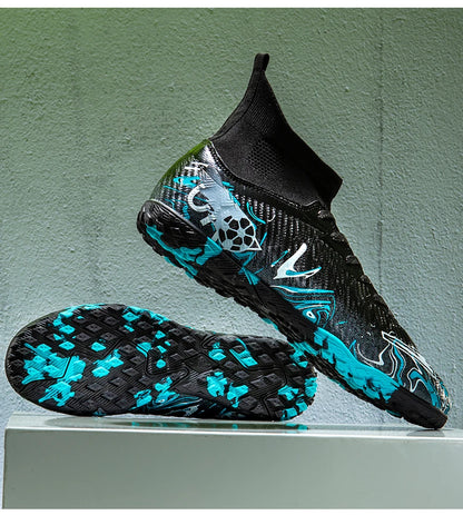 Nouvelles chaussures de football professionnelles pour hommes, chaussures de football antidérapantes, unisexes, respirantes, chaussures de futsal, nouvelles chaussures à crampons, livraison directe, ultralégères