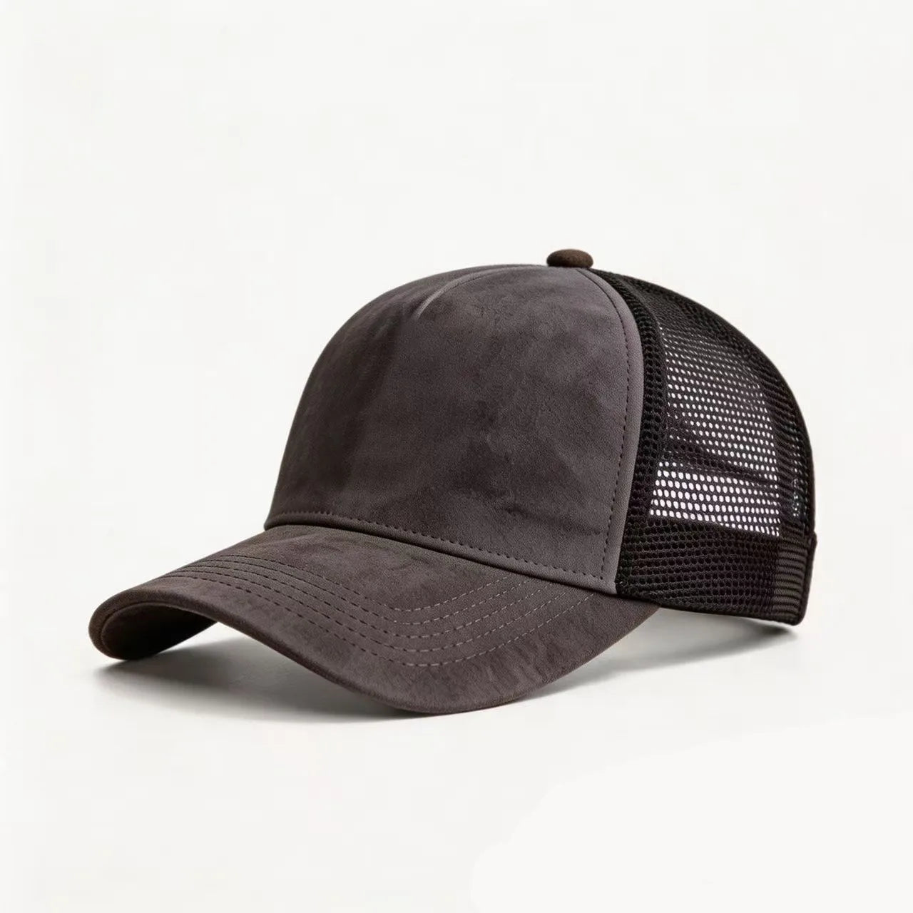 New Summer Mesh Baseball Cap Women Men Solid Suede Cap Patch Snapback Hat Casual Breathable Unisex Street Hip Hop Trucker Caps