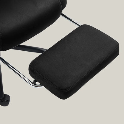 Symino Gaming Chair, Faux Suede Sofa-Style Office Chair with Footstool Height-Adjustable Office Chair, 130kg Capacity