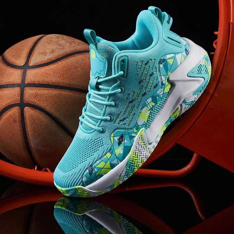 Men Basketball Shoes Breathable Cushioning Non-Slip Wearable High Quality Sports Shoes Gym Training Athletic Basketball Sneaker