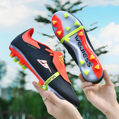 Chaussures de futsal professionnelles unisexes, très vendues, ultra-légères, TF/FG, chaussures de football de haute qualité, crampons, nouvelles chaussures de football pour femmes et hommes