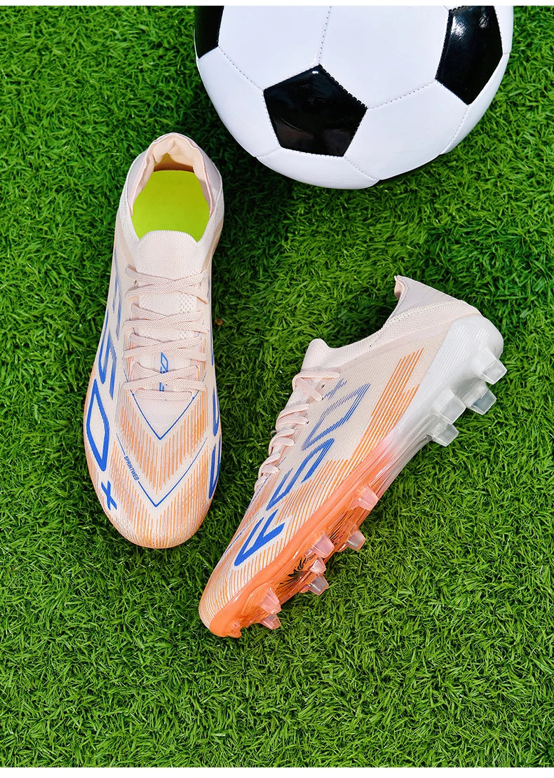 Pánske tenisky s kopačkami na trávu – Vysoko kvalitná futbalová obuv na futsal a futbal – Protisklzová obuv do haly – Najpredávanejšia vysoká obuv na vonkajšie nosenie