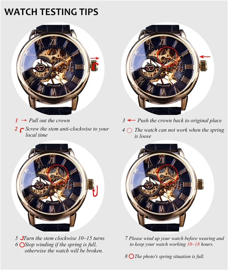 Forsining 481 Man New Tourbillon  Brands Watch Week Date Automatic Movement Mechanical Watches Stainless Steel Waterproof Clock