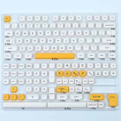 KBDiy KOA Profile Keycap GMK Style Retro 9009 Theme PBT Keycaps For Mechanical Keyboard Gaming KIT Korean 139 Keys ISO Key Cap