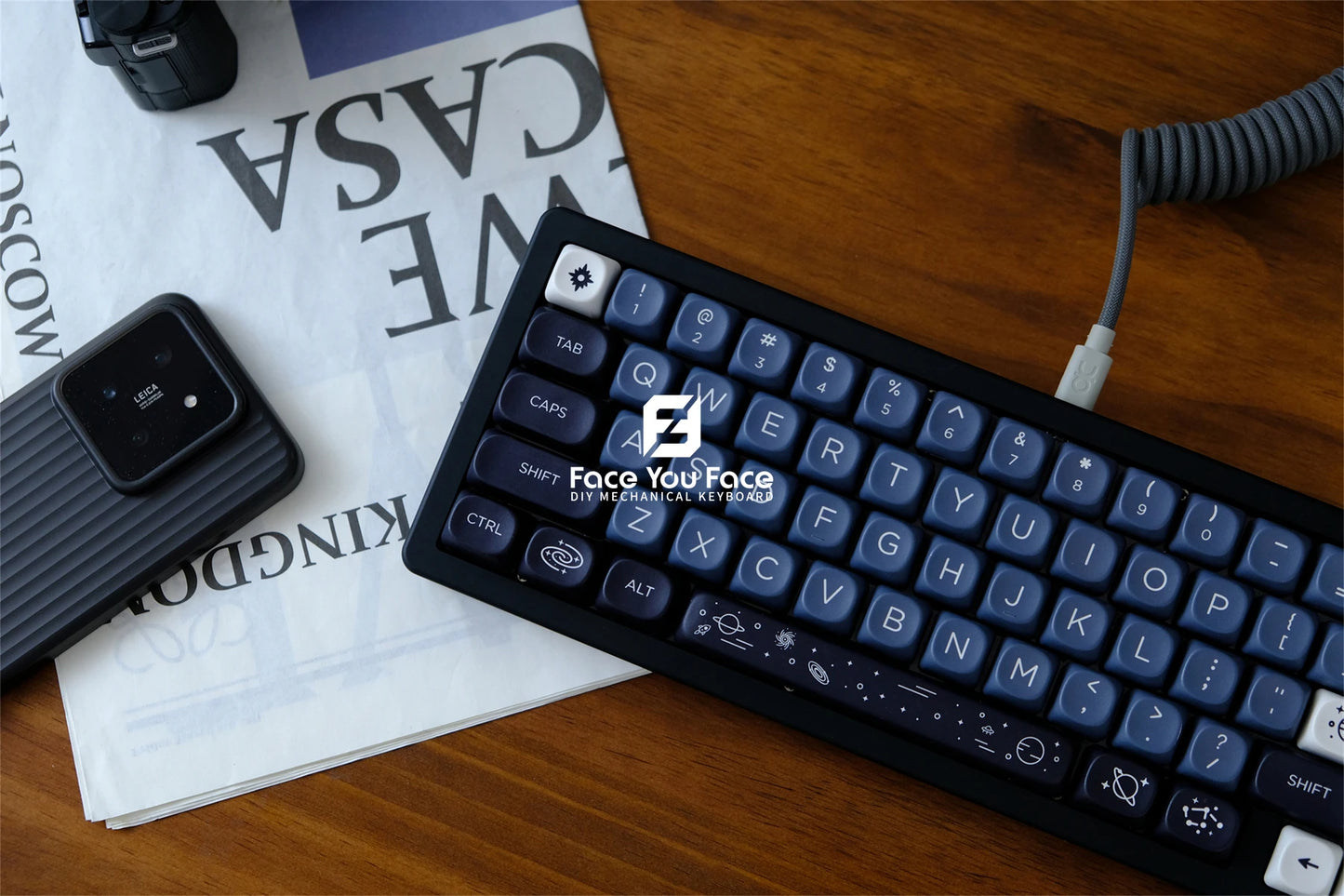 Galaxy Theme Key Cap 129 Keys GMK MOA Profile DYE-SUB PBT Keycap with 1.75U 2U Shift for MX Switch Mechanical Keyboard