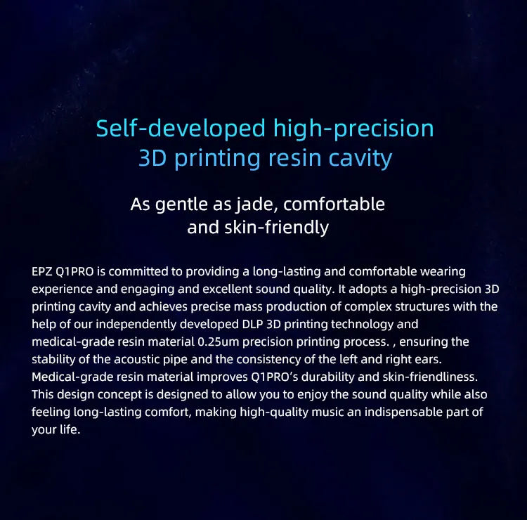 EPZ Q1 Pro Yunshuilan Earphones Wired HIFI Bass Earbuds IEM In Ear Gaming Headphones MIC Type C 0.78 2 Pin Detachable Cable
