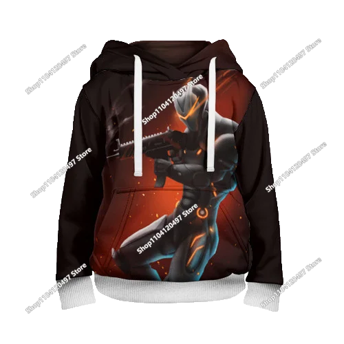 2025 Novo hoodie unissexo Fortnite com impressão 3D, casaco casual, acessório gaming para cosplay, roupa infantil, presentes