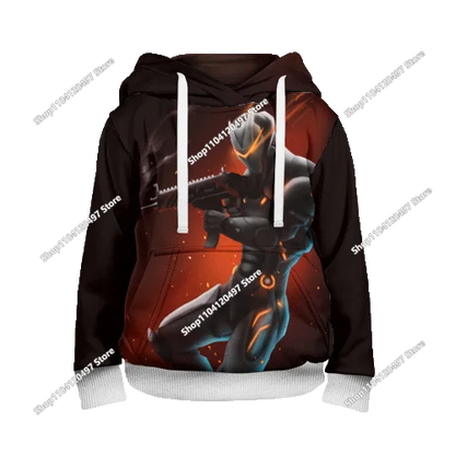 2025 Novo hoodie unissexo Fortnite com impressão 3D, casaco casual, acessório gaming para cosplay, roupa infantil, presentes