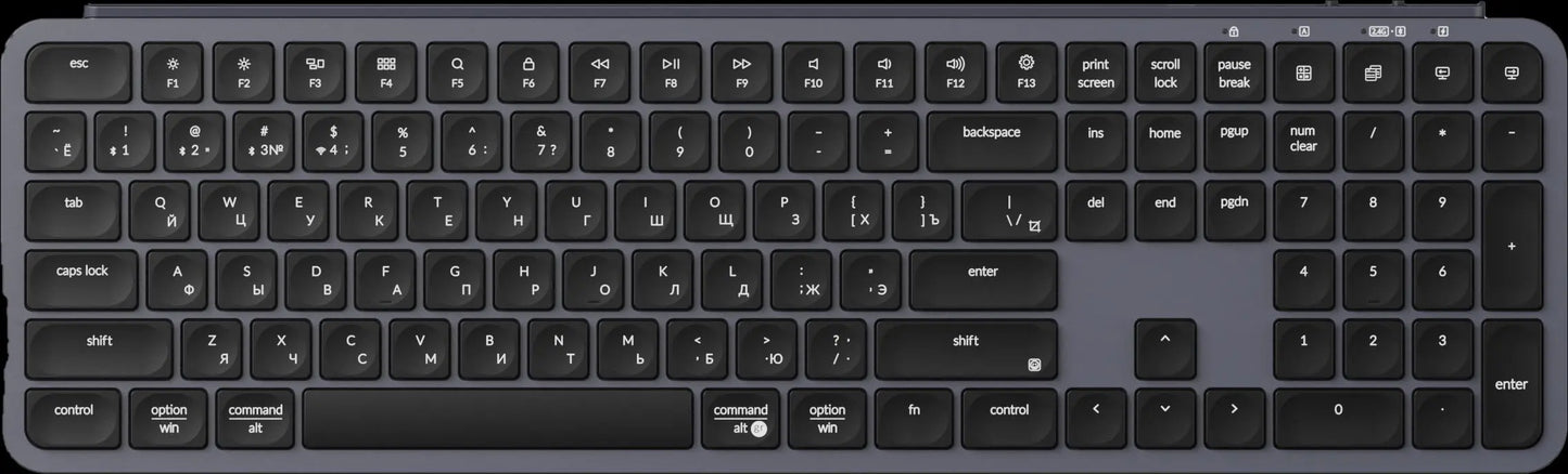 Keychron B6 Pro ISO Layout Ultra-Slim Wireless Keyboard Full Size Portable Lightweight 2.4GHz & Bluetooth Connections