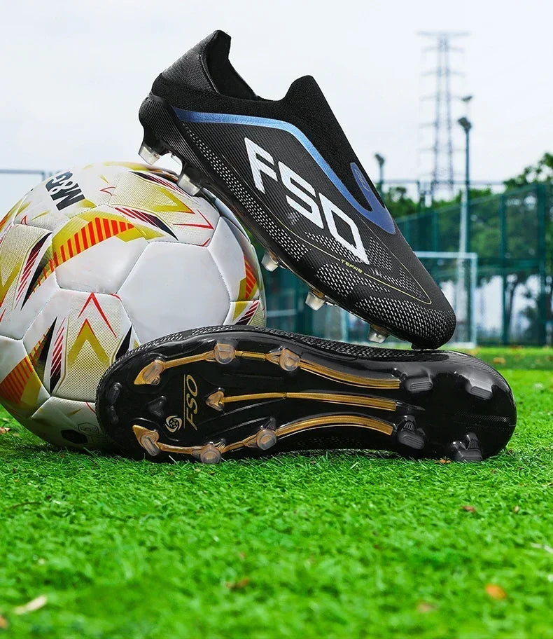 Nouvelles Chaussures de Football pour Hommes Antidérapantes, Crampons Garçons, Chaussures de Foot à Succès, Baskets de Match Extérieur sur Gazon, Haute Qualité, Montantes, Légères