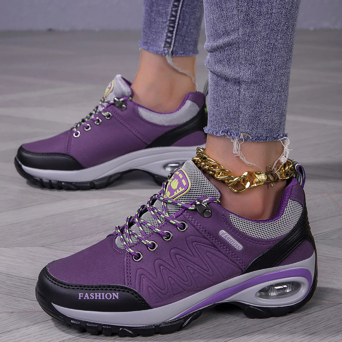 Women's Hiking Shoes 2025 Spring and Autumn New Anti-Slip Cross-Country Running and Hiking Sports Shoes