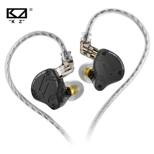 KZ ZS10 Pro X In-Ear Wired Earphones HiFi Bass Monitor Earbuds with Detachable Cable & Microphone