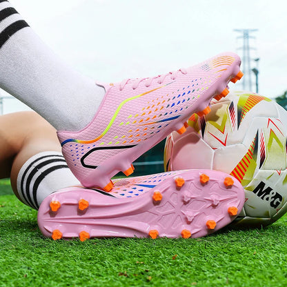 Chaussures de football pour enfants et jeunes, crampons antidérapants, respirants et légers, baskets d'entraînement pour garçons, enfants, matchs de football