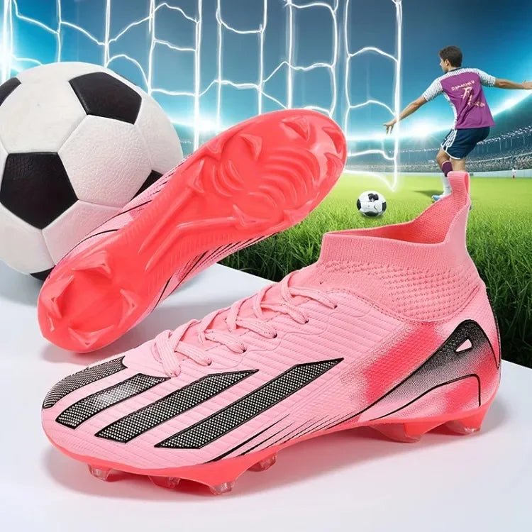 New Men's Football Boots Adult's Soccer Field Shoes Teenager's Sports Cleats Outdoor Grass Training Boots High Quality Sneakers